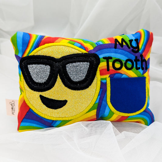 LIMITED EDITION: Cool Glasses Rainbow Tooth Fairy Pillow