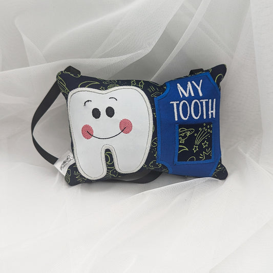 Dark Blue Space Fabric Tooth Fairy Pillow