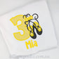 Black and Yellow Ballet Shoe Shirt