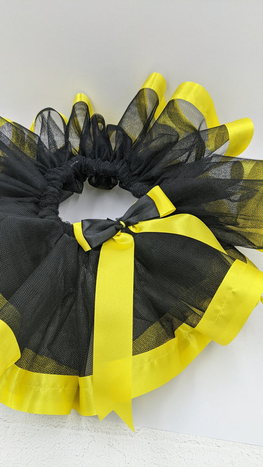 Black & Yellow Ribbon Tutu